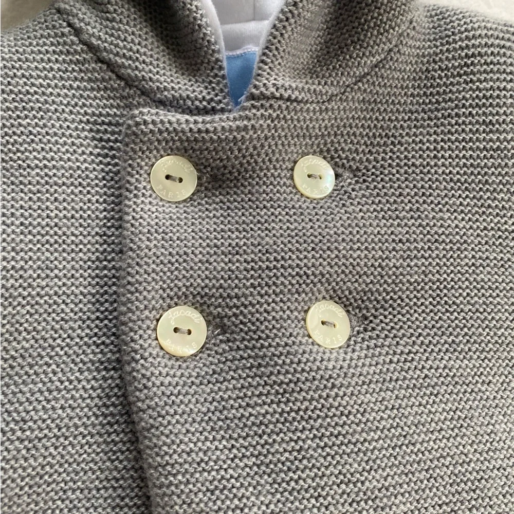 NWT Jacadi wool baby coat. Size 3 mo - Picture 5 of 7